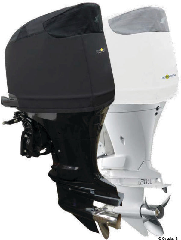 Cubierta de motor ventilada blanca Oceansouth para Suzuki DF115BG/140BG