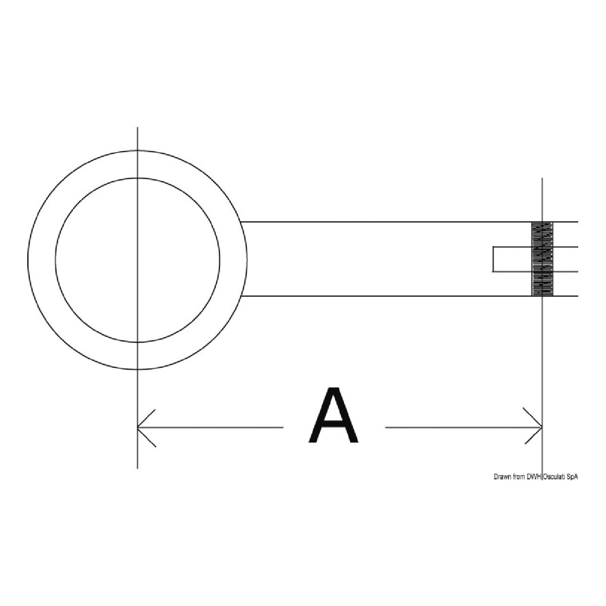 Articulación de horquilla Osculati para triple arco 46.761.05