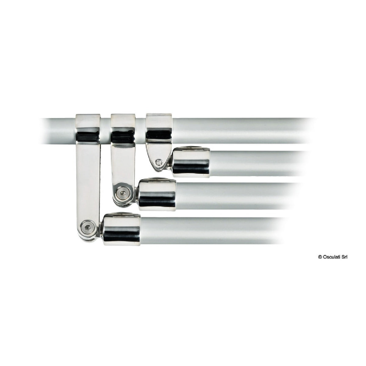 Articulación de horquilla Osculati para triple arco 46.761.05