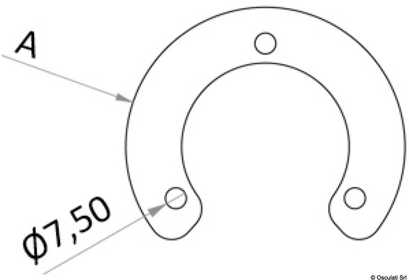 Osculati Controflangia di montaggio 46.814.90