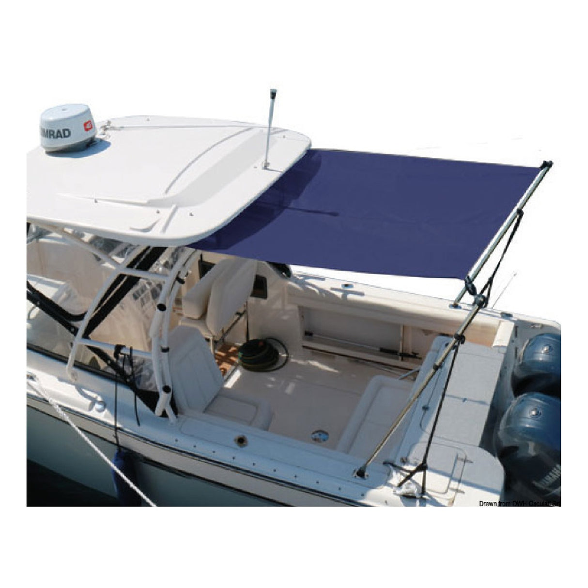 Oceansouth T-Top Extension Awning Blue MA 045H