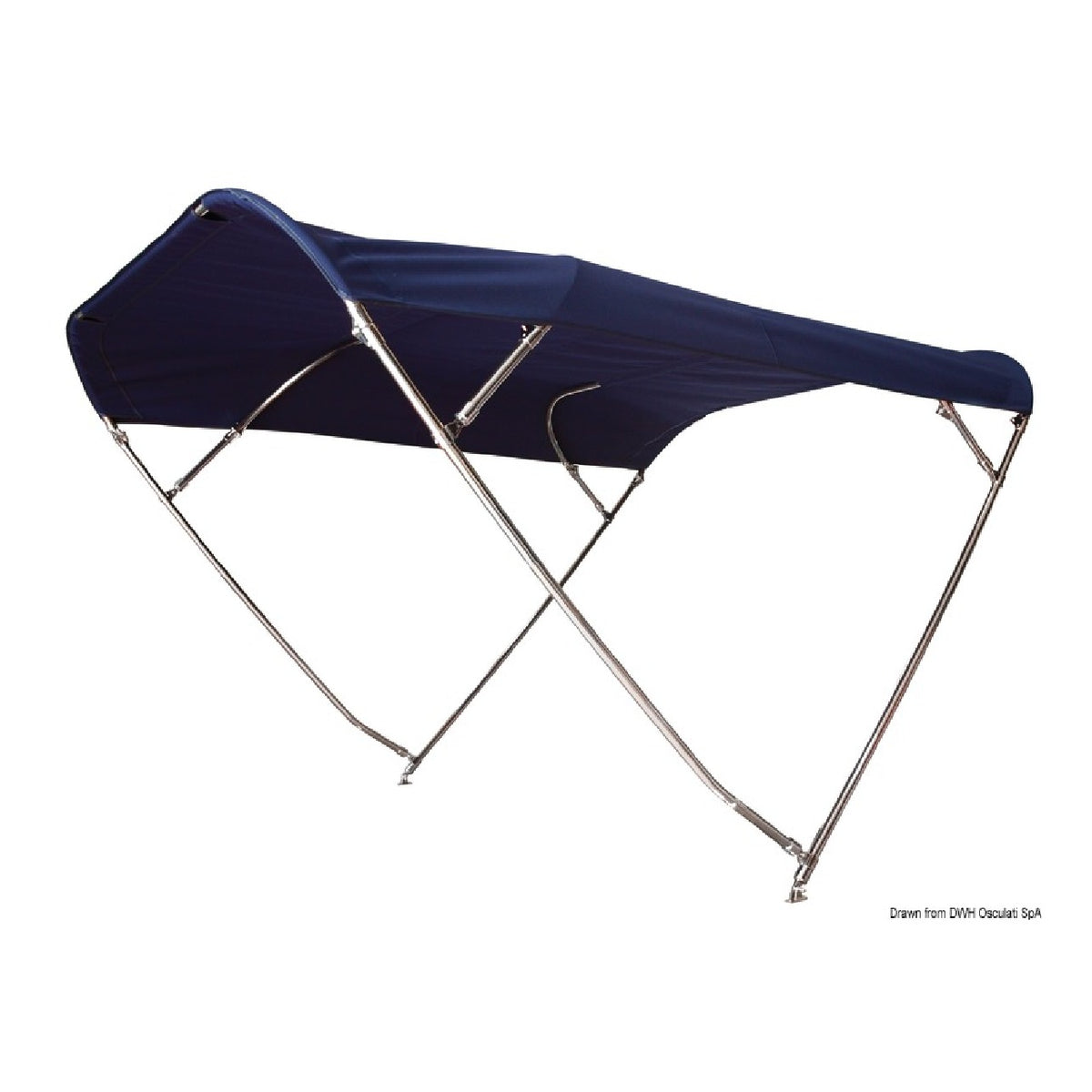 Osculati SHADE MASTER FLY INOX DEEPTH capota plegable, 4 arcos 46.915.10