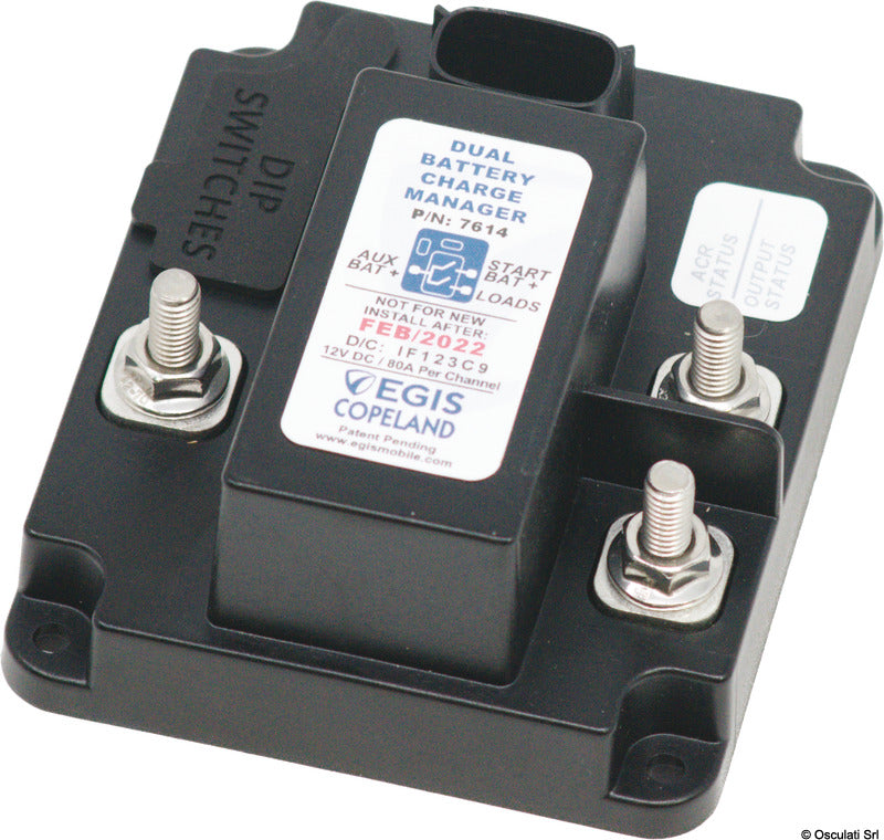 Egis Add-A-Battery Relè ACR Programmabile VSR+TDR 12V 80A