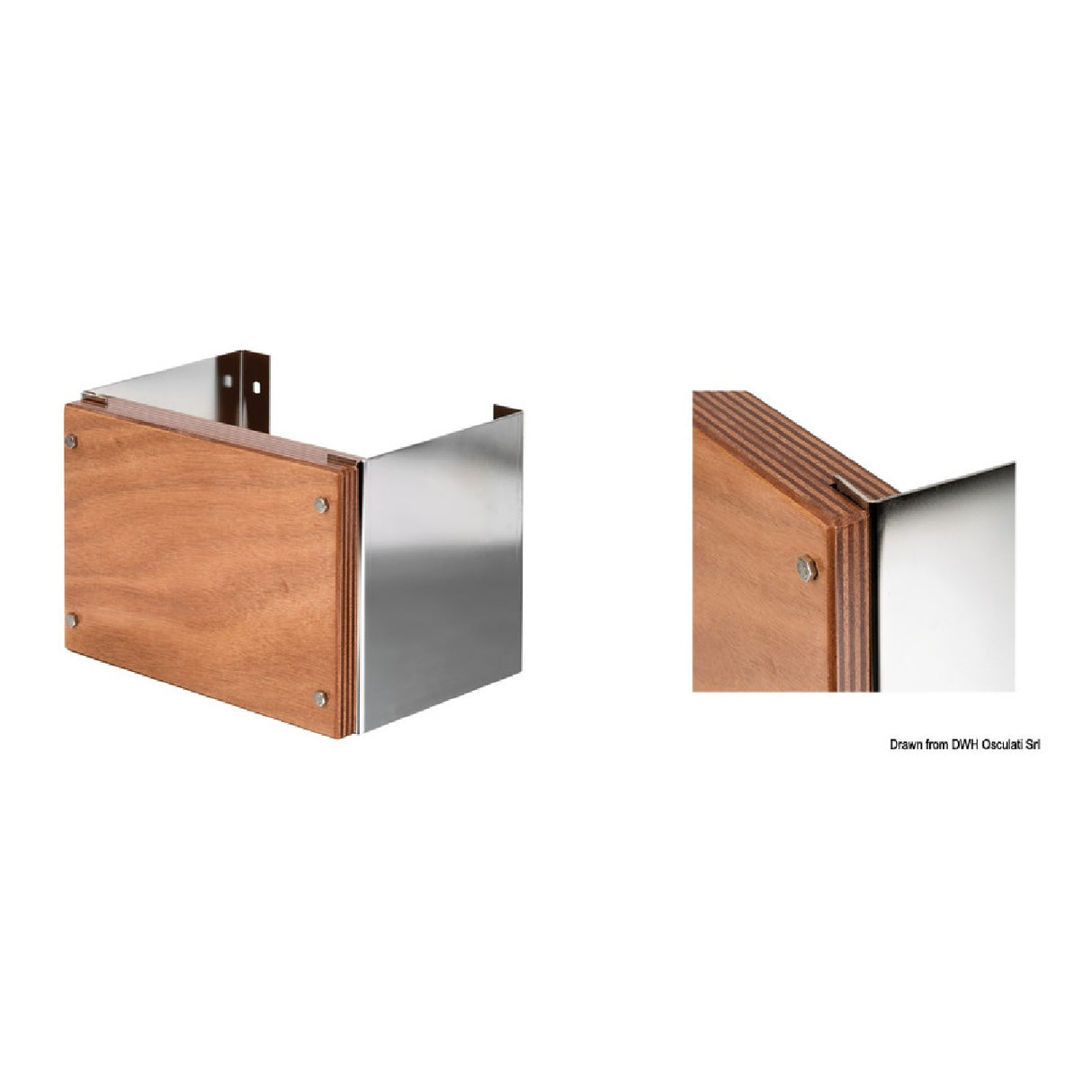 Osculati Fixed engine bracket for wall mounting 47.377.00