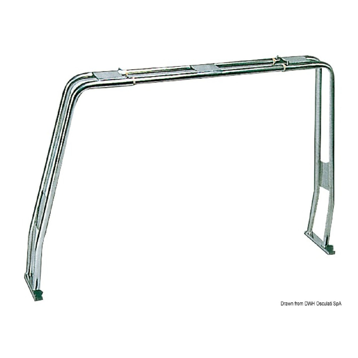 Barra antivuelco plegable Osculati para barcos 48.197.00