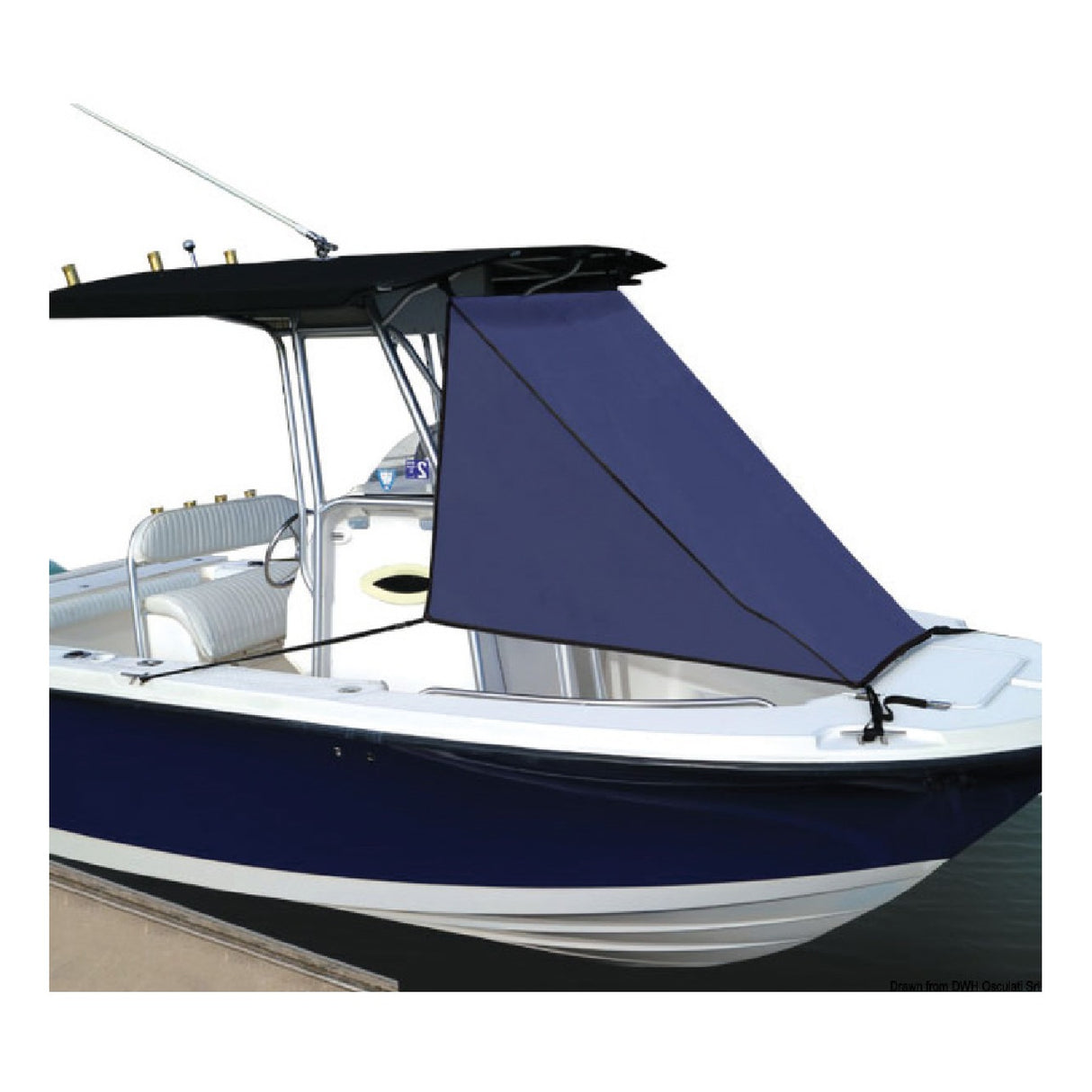 Toldo de extensión frontal Oceansouth para T-Top MA 047