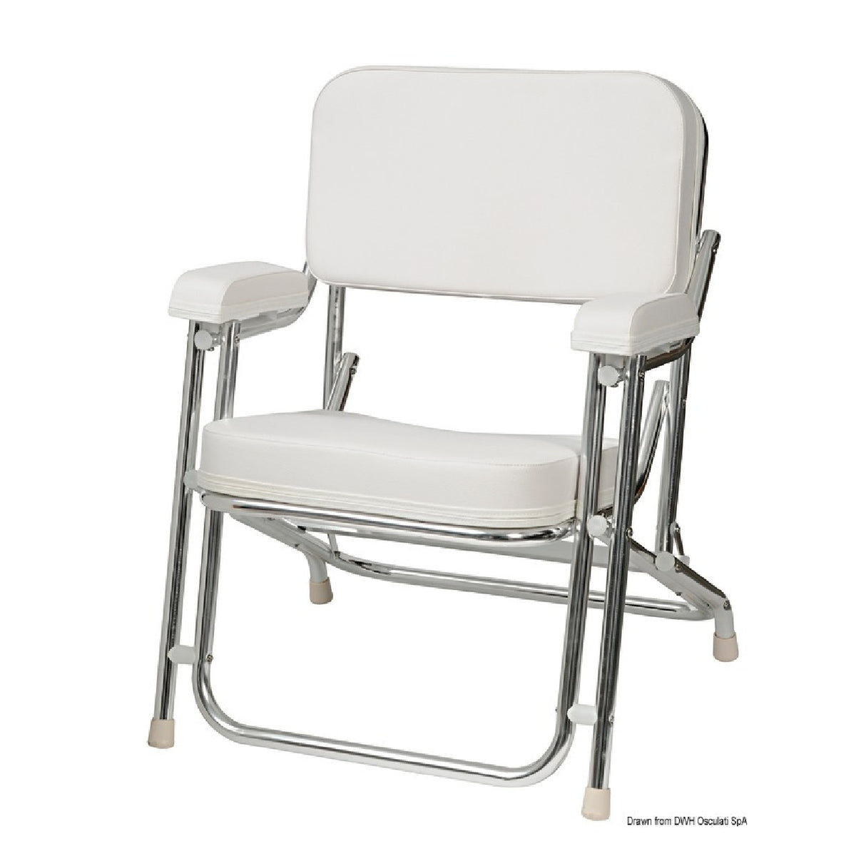 Osculati Sedia del Capitano in alluminio anodizzato 48.340.00