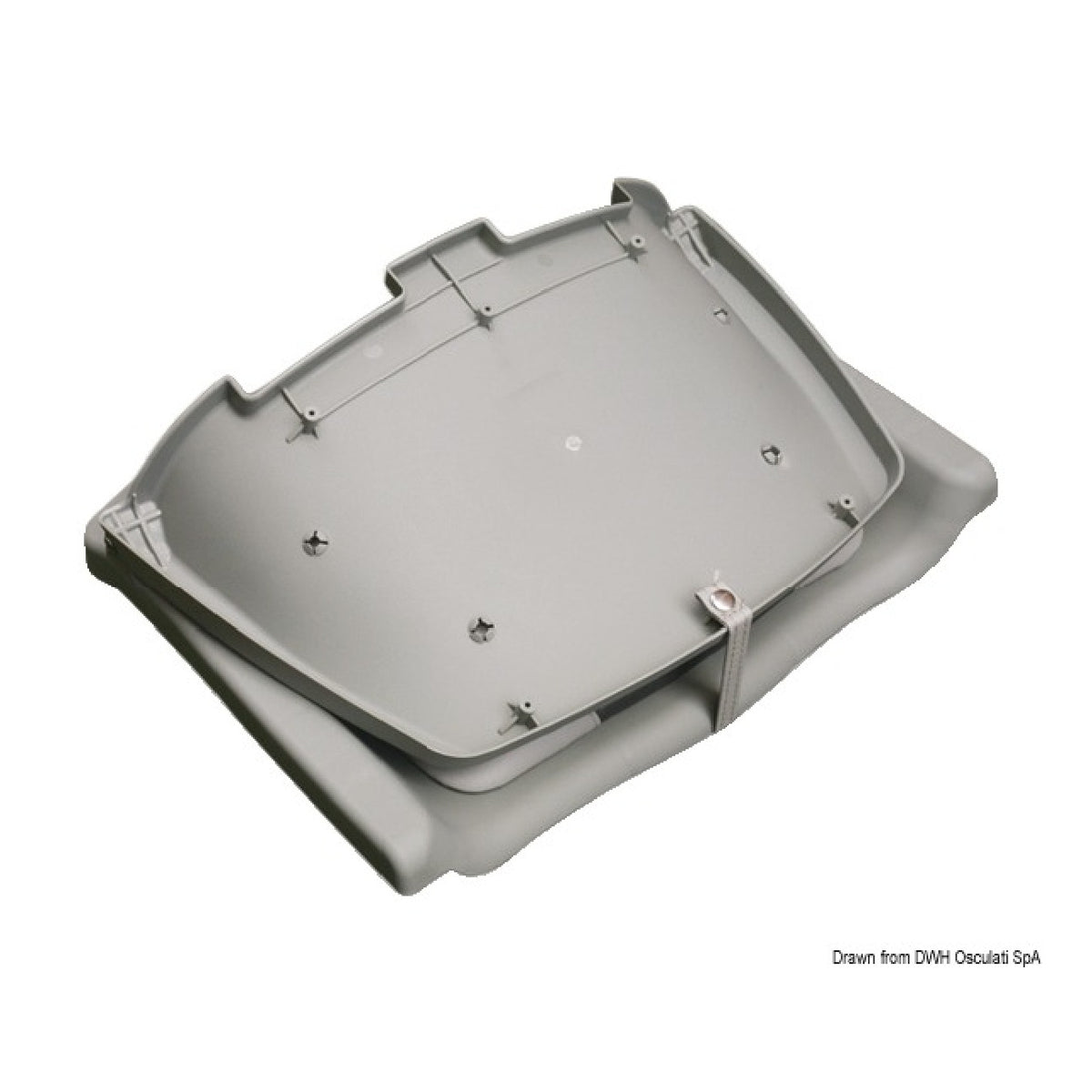 Oceansouth Sedile grigio da pesca ribaltabile 48.405.01