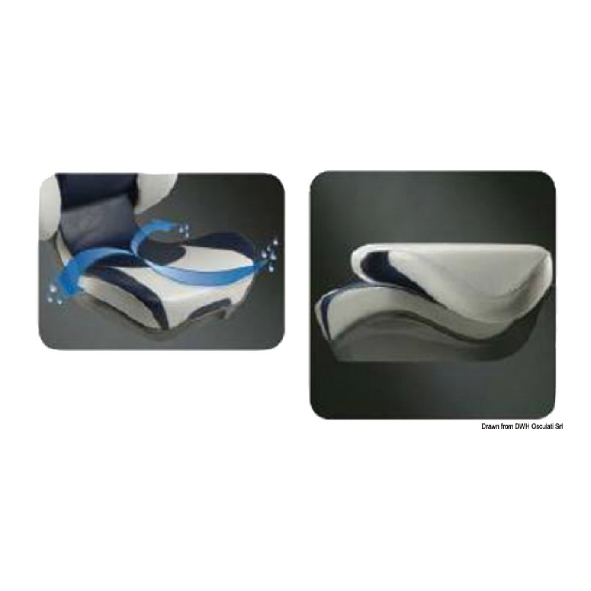 Attwood Sedile ribaltabile Centric II ergonomico