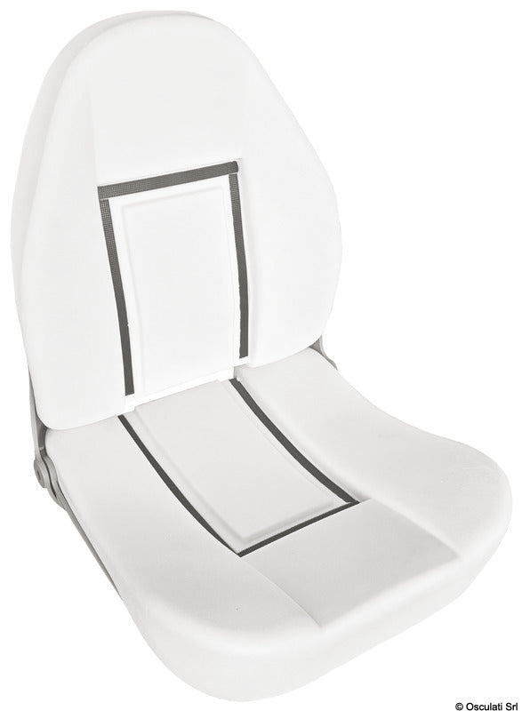 Asiento confort Osculati CP48 con respaldo alto y abatible, para tapizar 48.409.01