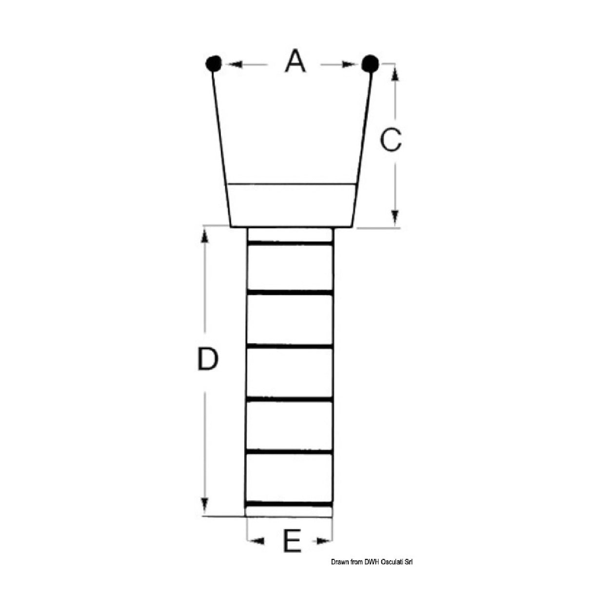 Osculati Plancetta-passerella-scaletta da bagno 48.410.00