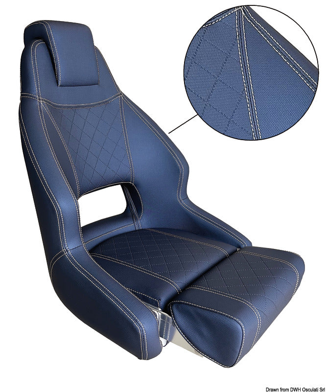 Osculati Sedile anatomico con flip up RM52 da rivestire 48.410.21