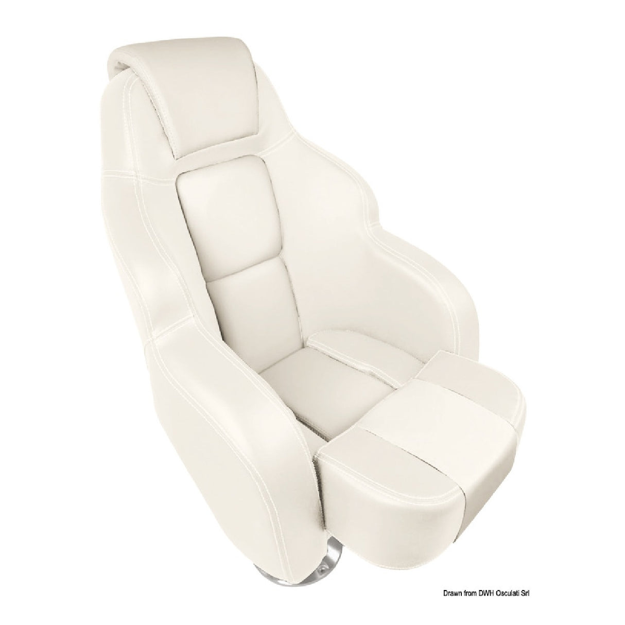 Asiento anatómico acolchado Osculati con elevación 3090 48.410.22