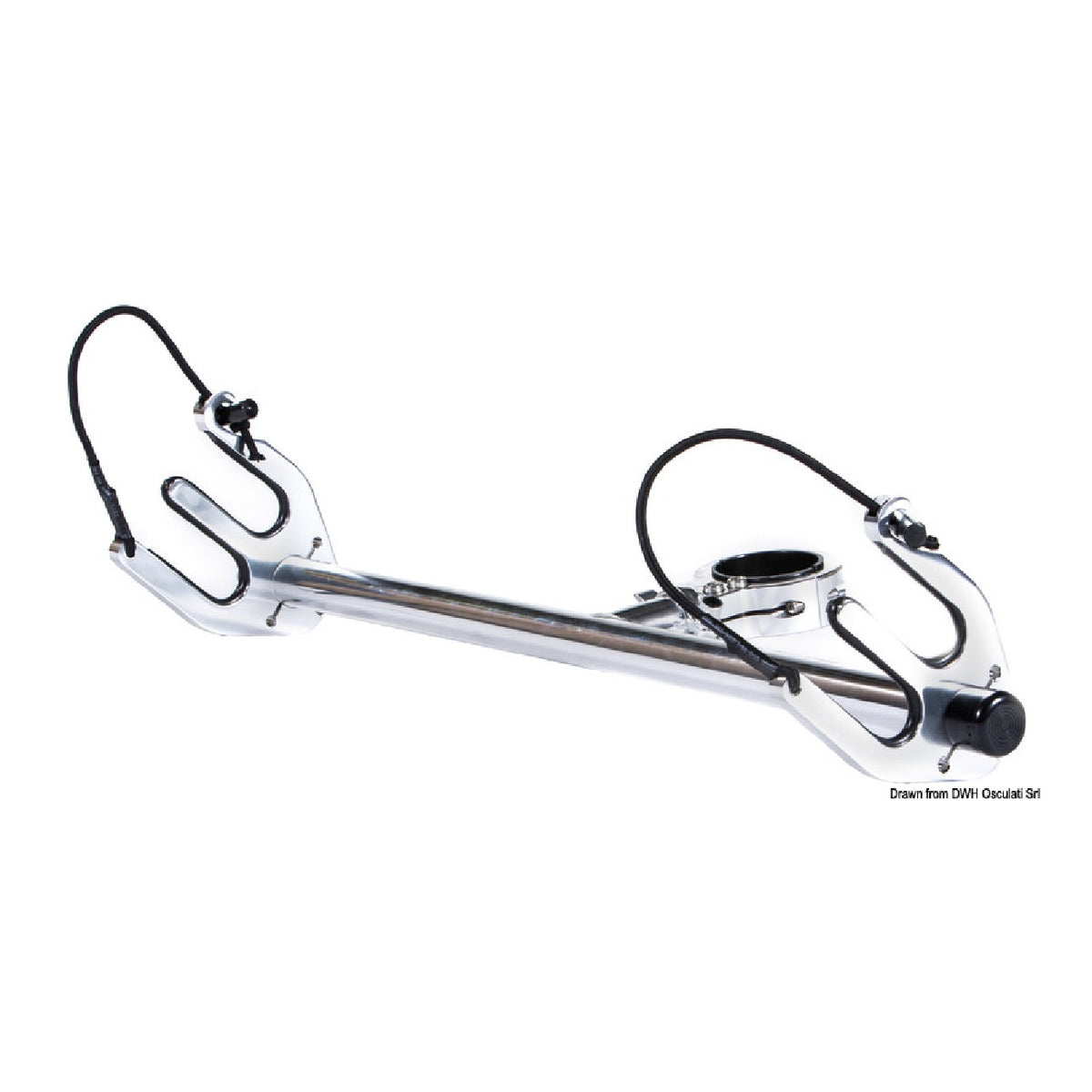 Osculati Staffa per sci con forche da 38 mm 48.415.25