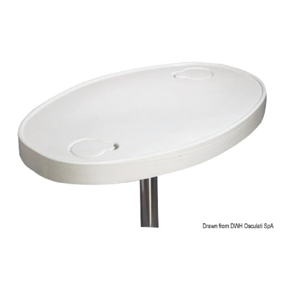 Osculati Tavolo in ABS bianco 48.417.90