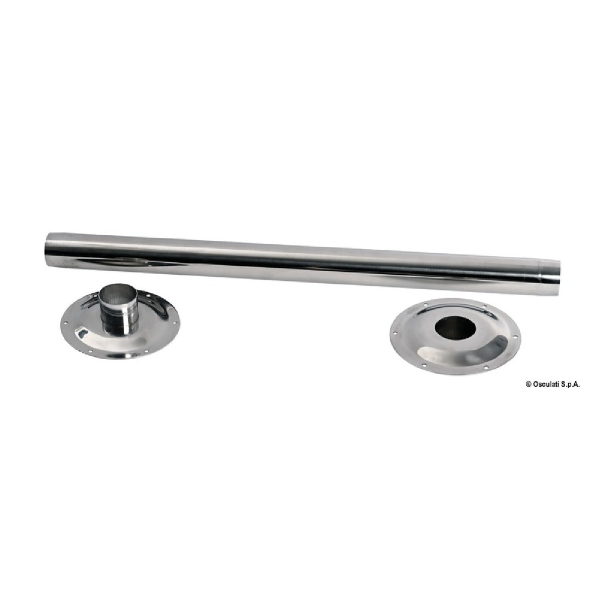 Pata de mesa Osculati en acero inoxidable pulido 48.418.03
