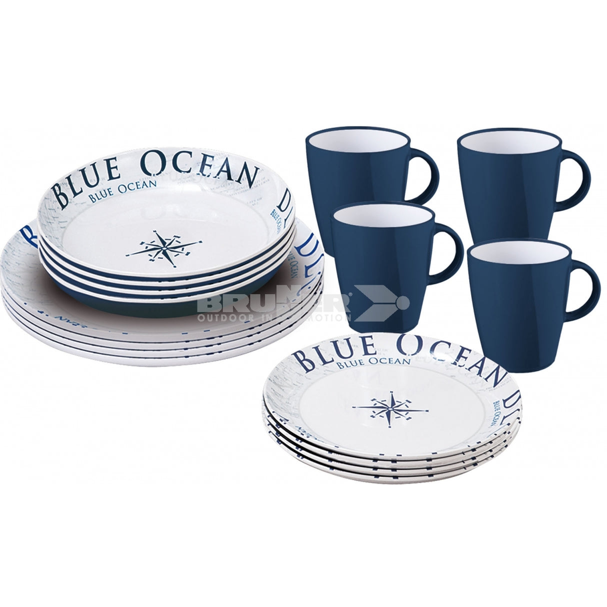 Brunner Serie vasellame Blue Ocean - AmerigoStore