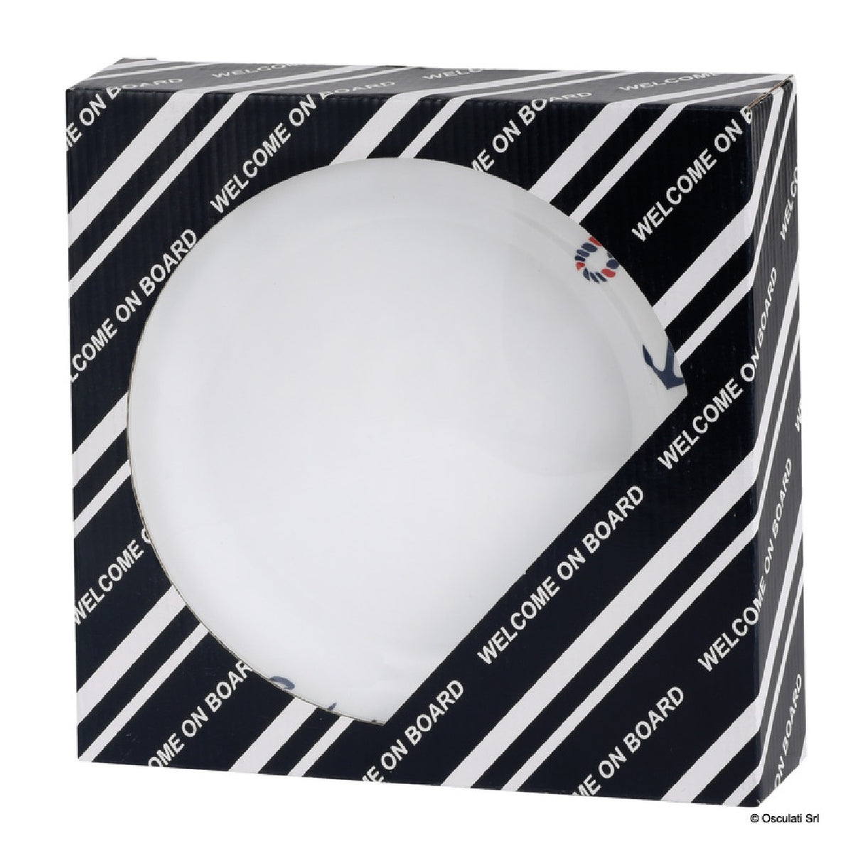 Osculati Set mit 6 rutschfesten Desserttellern, Durchmesser 20 cm, ANCOR LINE 48.444.03