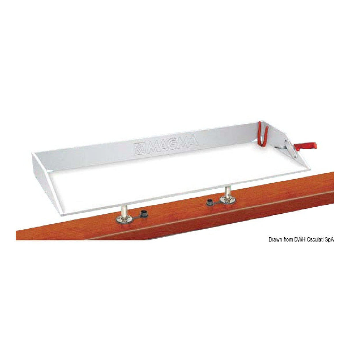 Encimera de plástico Magma Europe FDA (polietileno HD) 32x79 cm