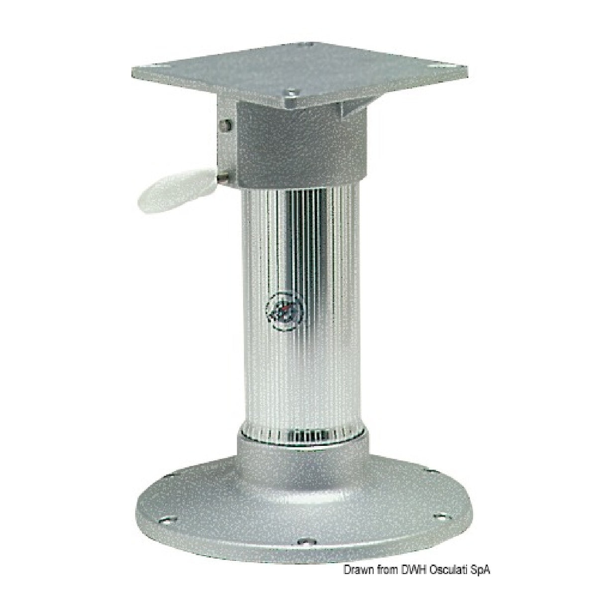 Osculati Supporto sedili girevoli in alluminio anodizzato base lucida 48.640.00