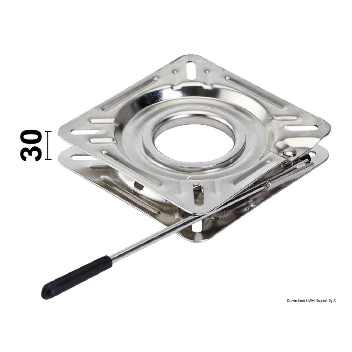 Base giratoria Osculati con fricción para asientos 48.648.00