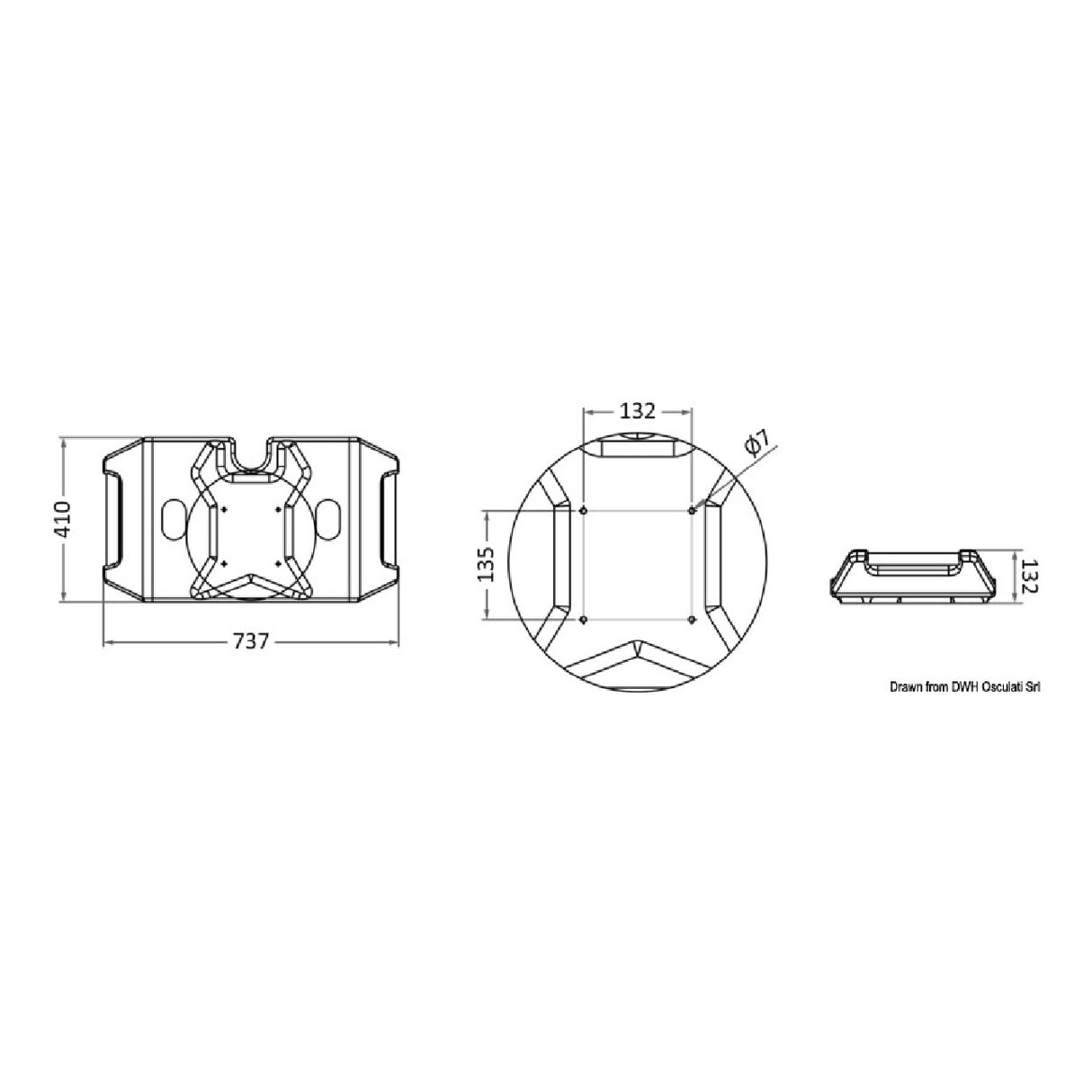 Osculati Sedile pesca da combattimento Adriatico 48.680.07