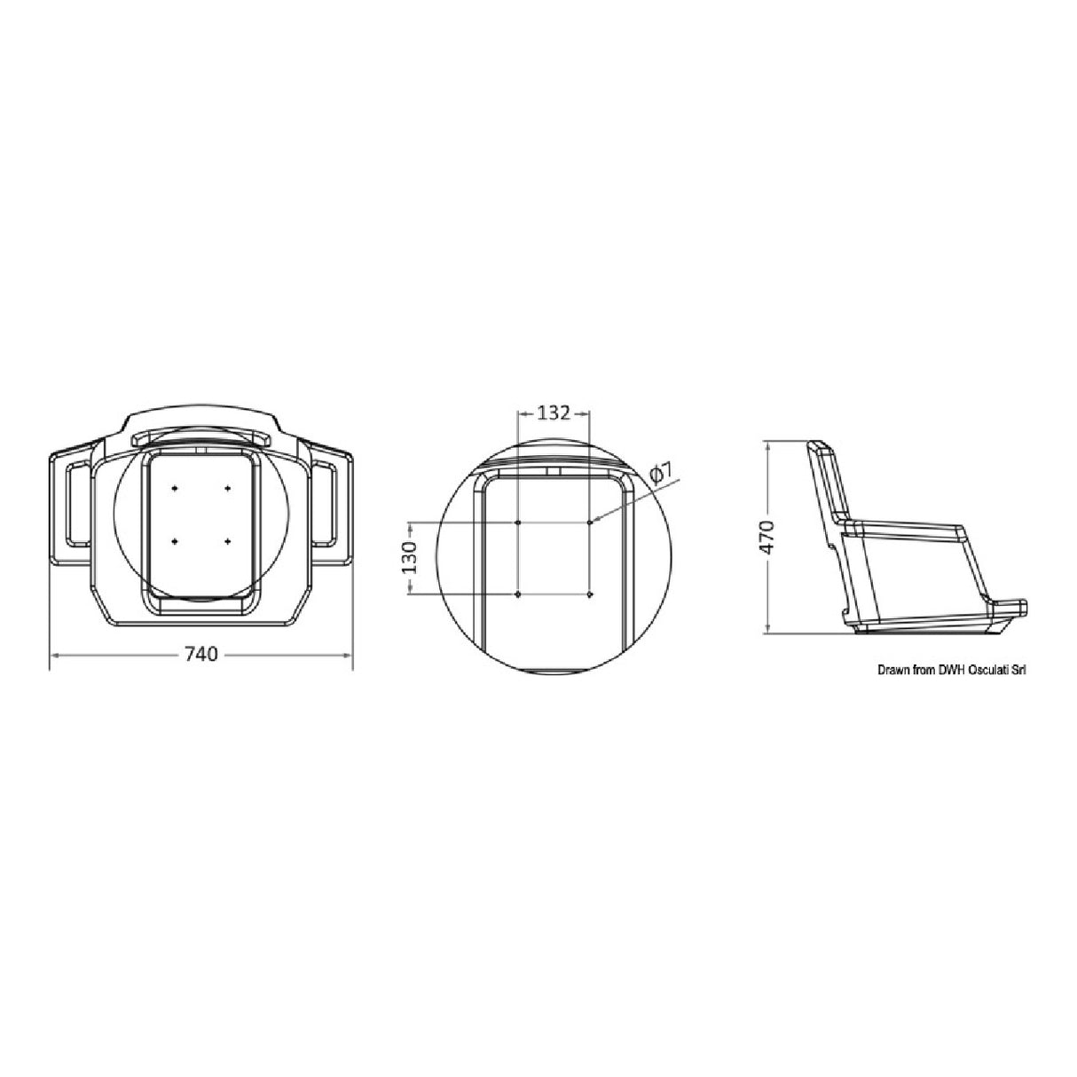 Osculati Solo scocca per 48.680.10 48.681.10