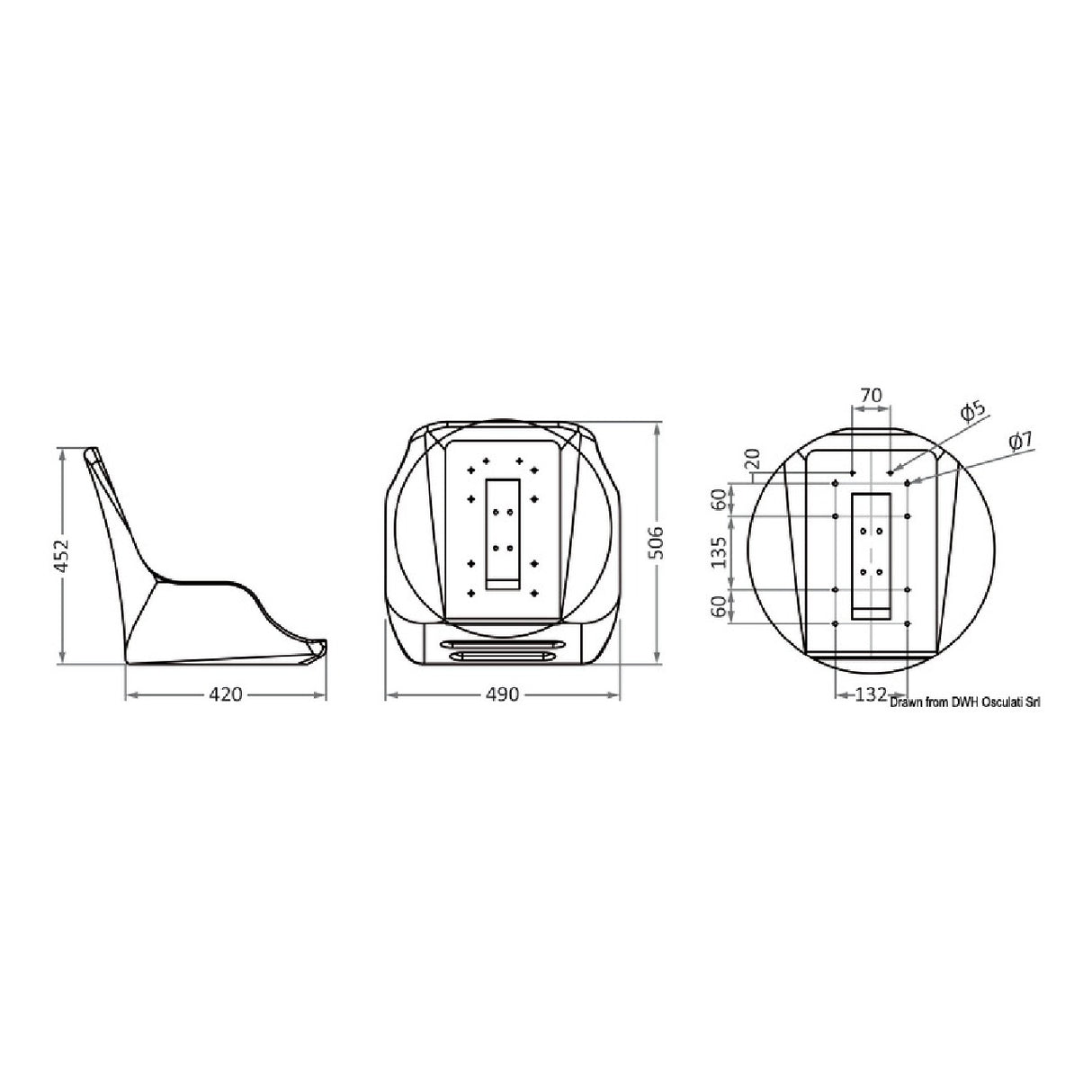 Osculati Solo scocca per 48.690.00 48.691.00