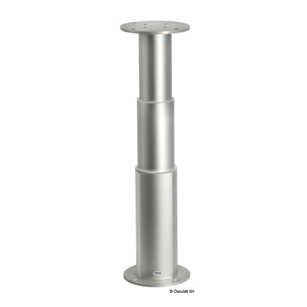 Pata de mesa eléctrica Osculati ROUND-ALU 48.737.12