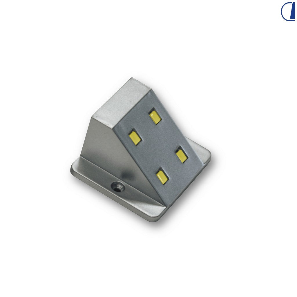 Lampada LED da armadio per camper 12V 0,5W 34Lm luce fredda argento IP20