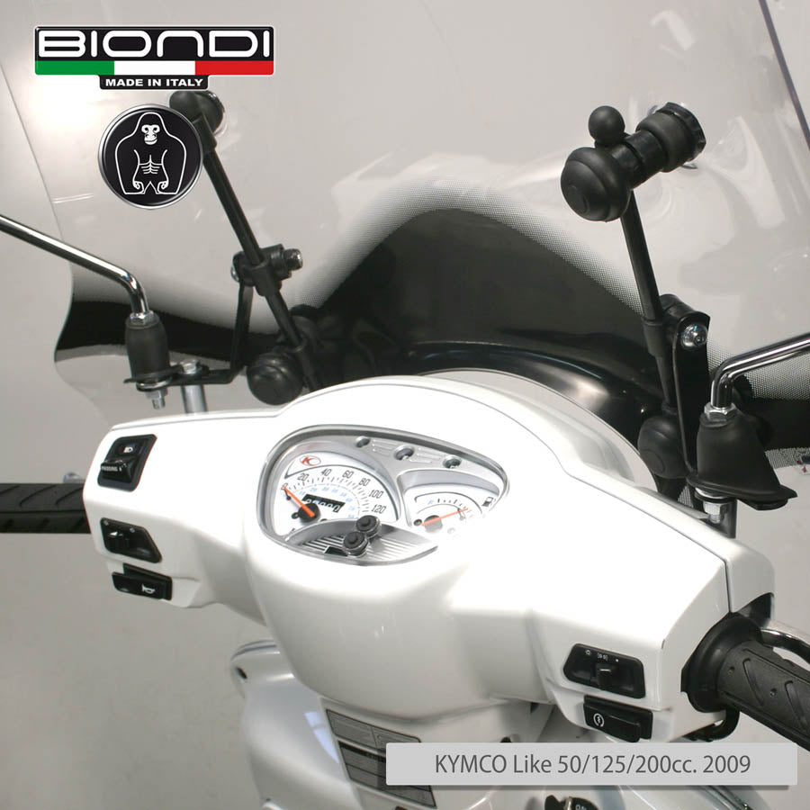 Biondi Kit Attacchi Parabrezza per KYMCO Like 50/125/150/200 cc 2009-2017