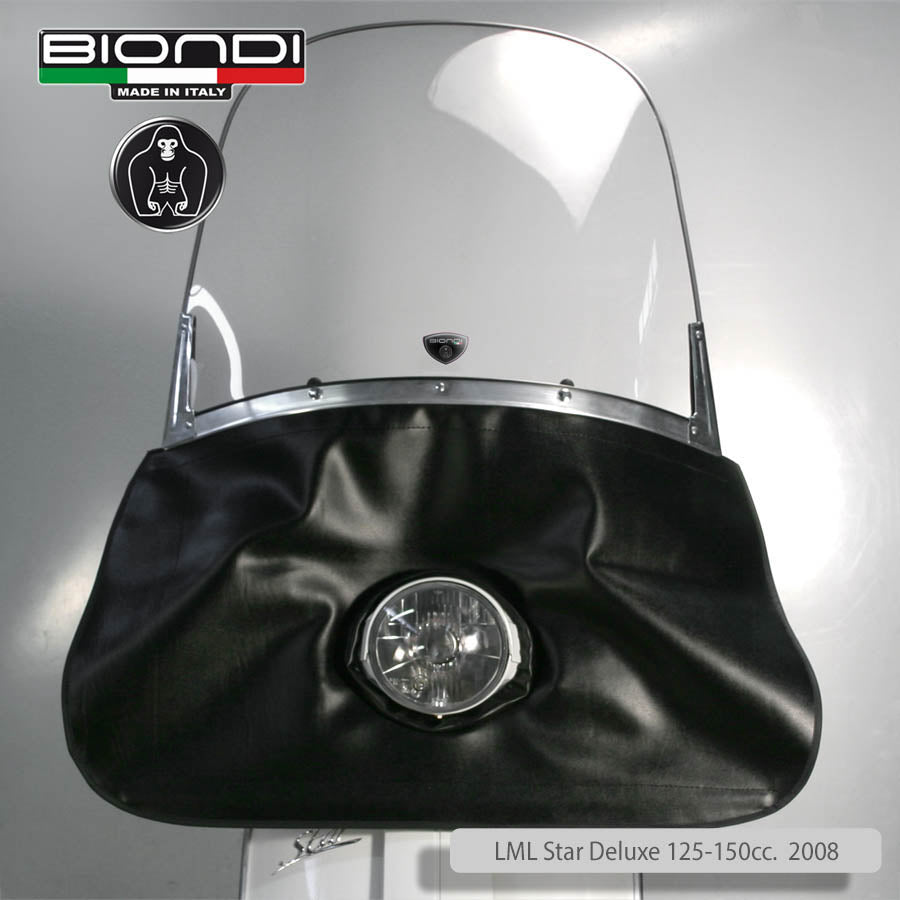 Biondi Parabrezza Club Maestrale Piaggio Vespa PK 50/80/100/125 cc S 1982-1990 completo di attacchi
