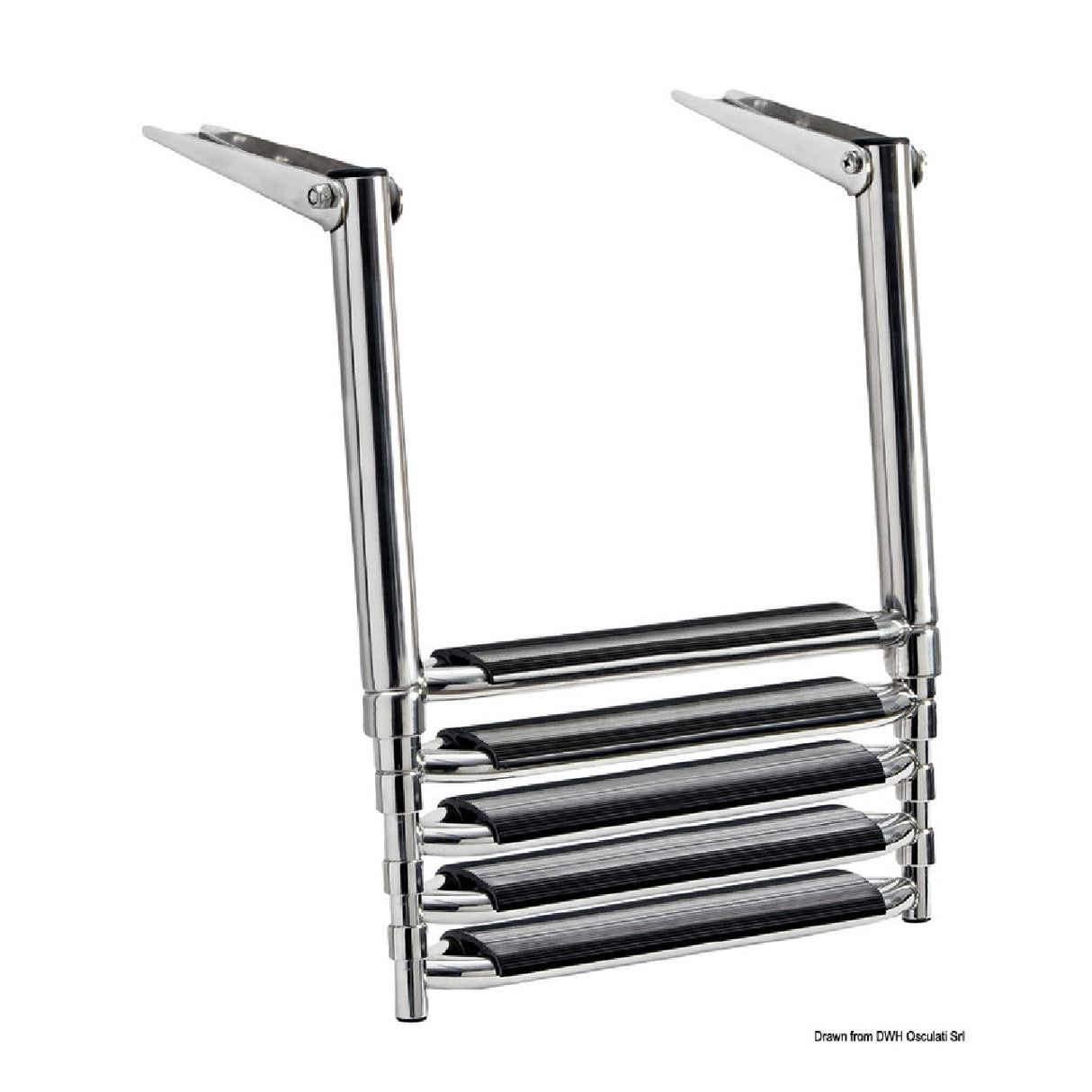 Escalera telescópica grande Osculati para plataforma de baño 49.541.74