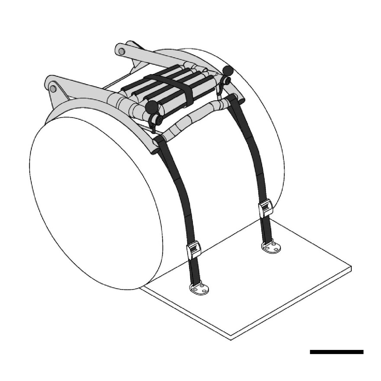 Osculati Scaletta Tube a sgancio rapido per gommoni 49.557.04
