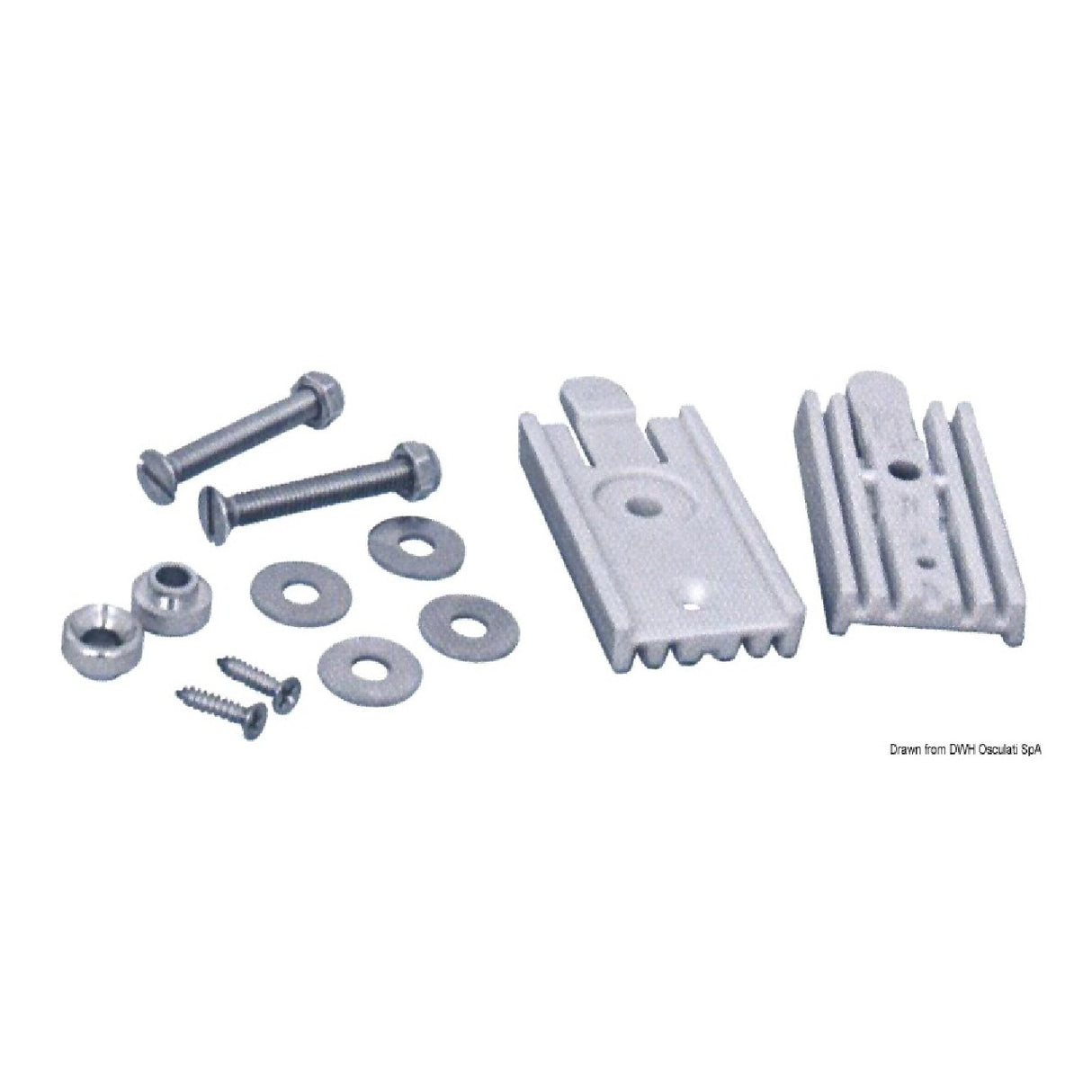 Osculati Kit attacchi rapidi per scalette in acciaio inox 49.560.00 - 1 Coppia 49.560.00