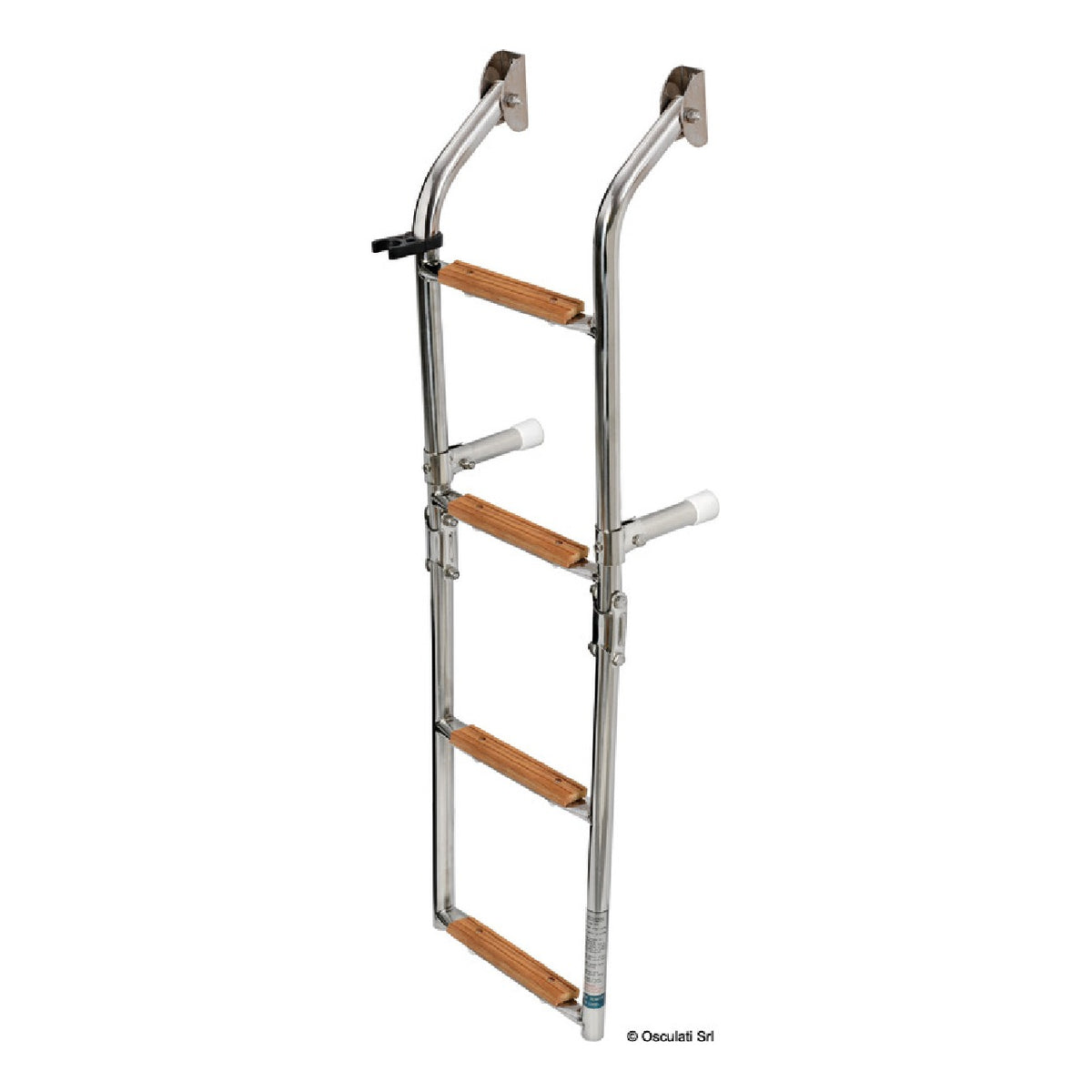 Escalera de acero inoxidable/madera Osculati 49.566.03