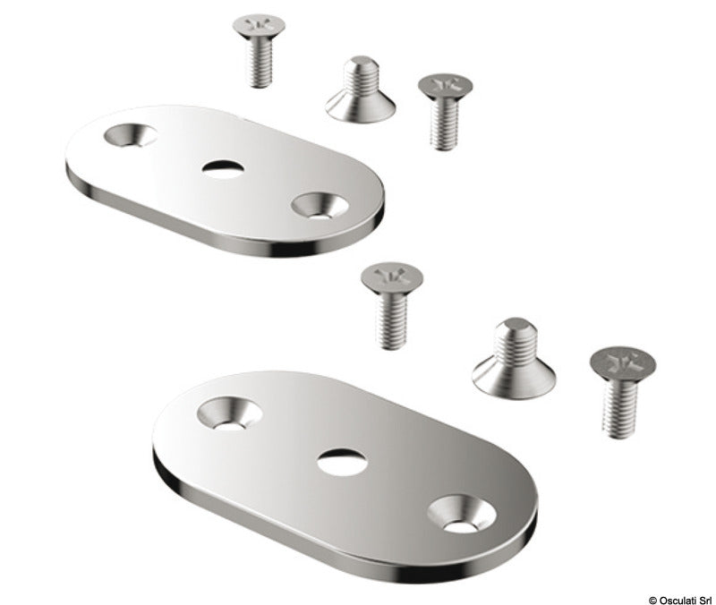 Osculati Kit 2 piastre + viti per maniglie di risalita 49.570.90