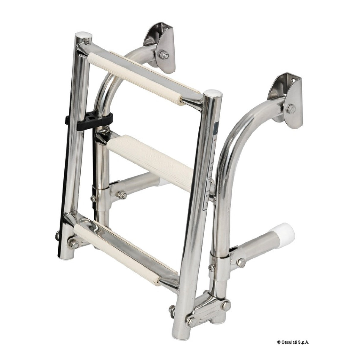 Osculati Scaletta pieghevole fissaggio su murata in Inox 49.572.03