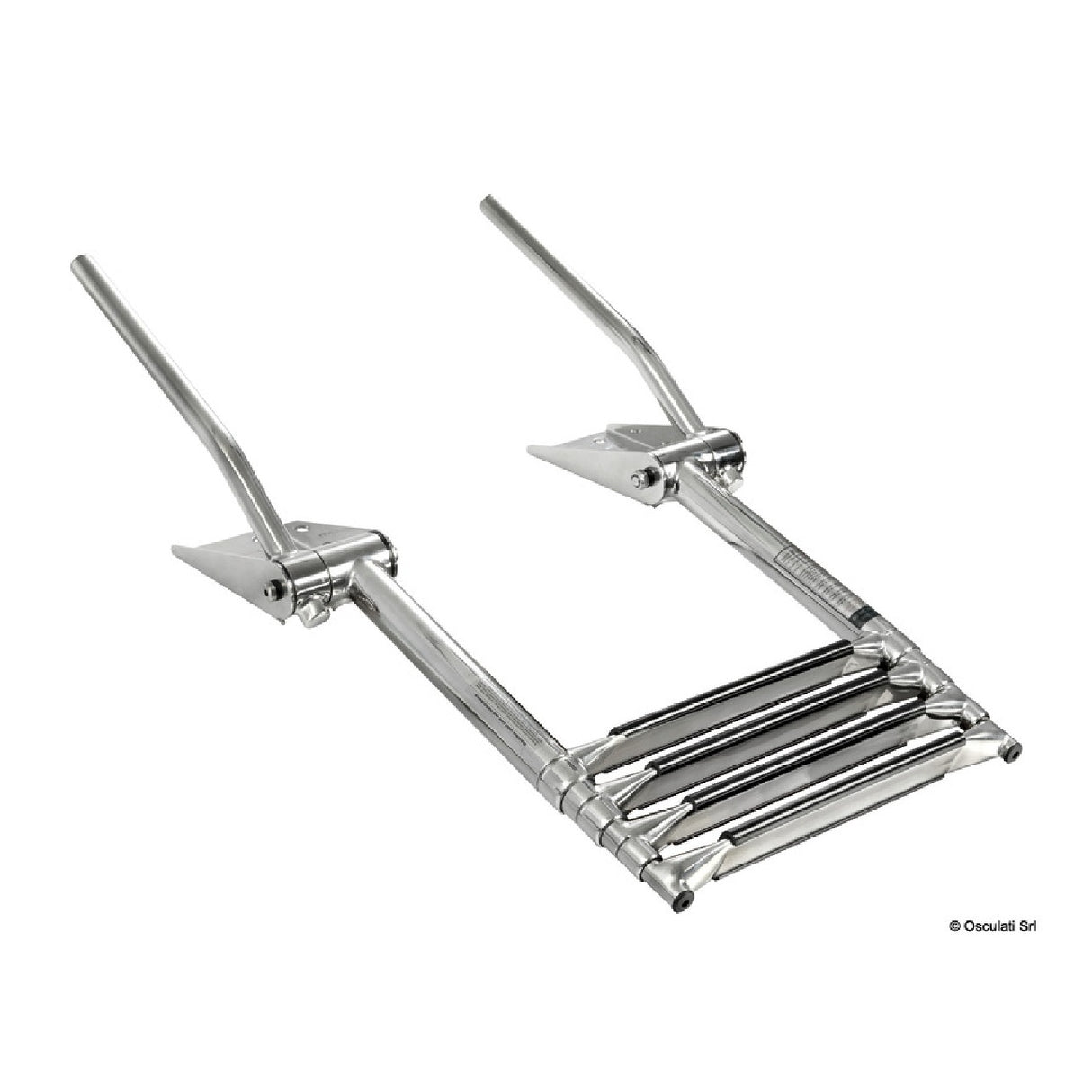 Osculati EasyUp Teleskopleiter über der Plattform mit Griffen 49.575.04