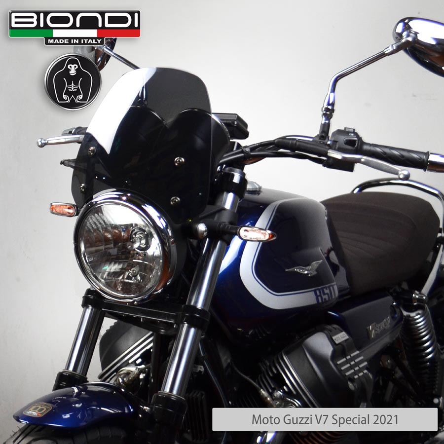 Biondi Cupolino Sport Fumè Scuro Moto Guzzi V7 III/IV, V7 Sport, V9 Bobber - MPN 8010386