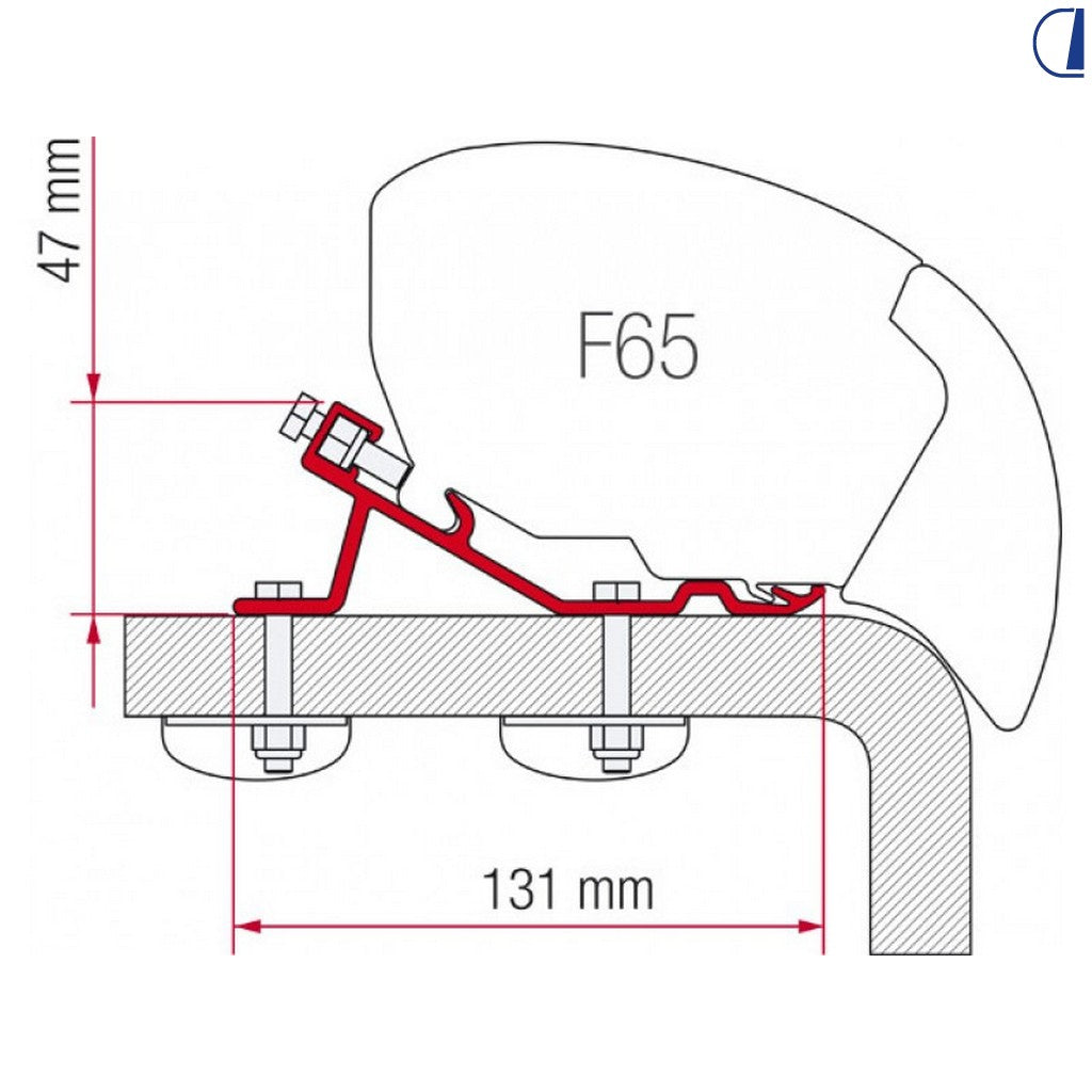 Fiamma Adattatore Standard F65 Eagle per tendalino da tetto Eagle 400 cm