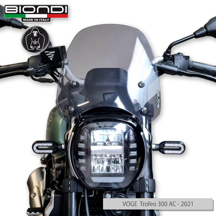 Biondi Cupolino Sport Fumè Chiaro Voge Trofeo 300/500 AC 2021 - Kit Montaggio Incluso