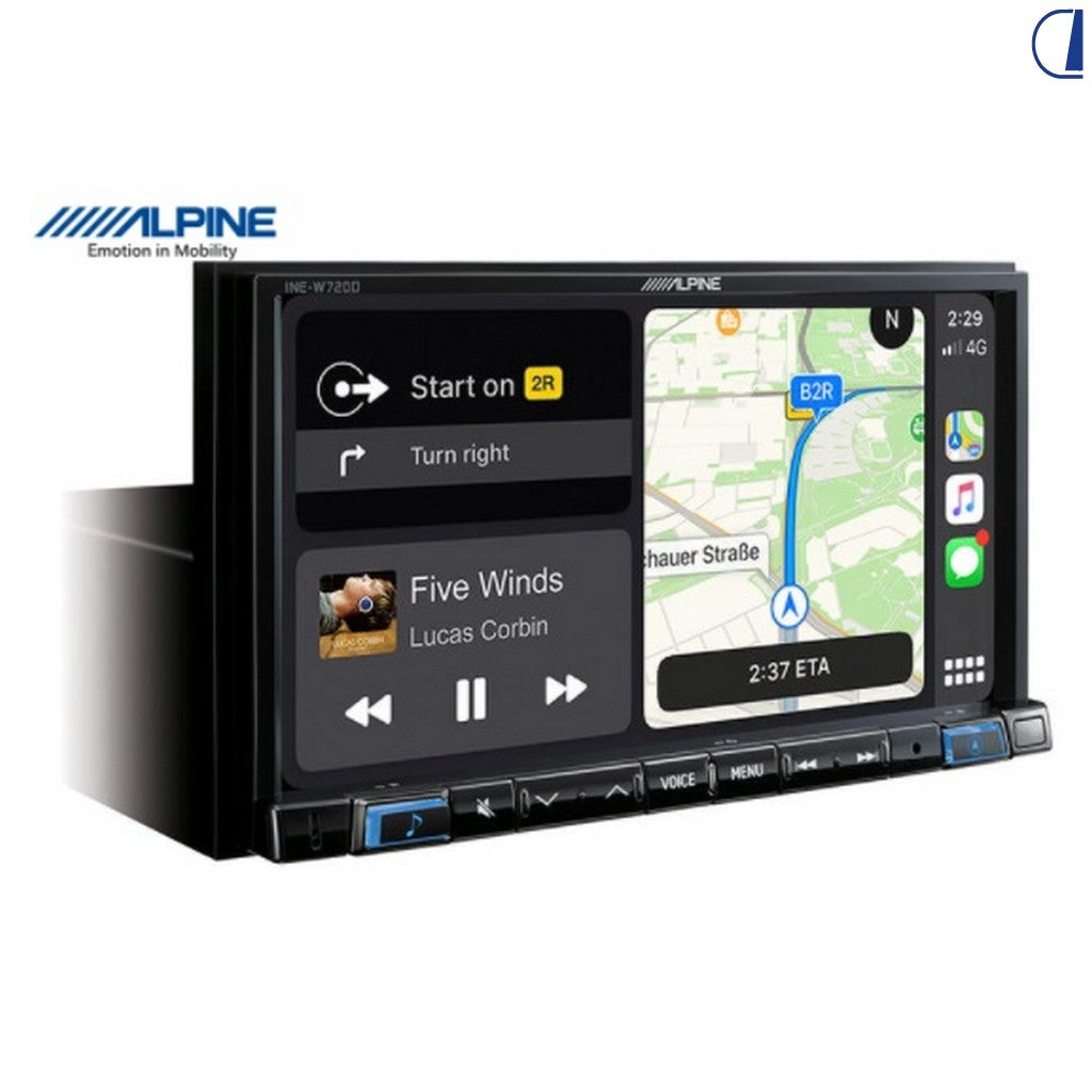 Alpine INE-W720DC autoradio 2 DIN 7" navigatore truck TomTom CarPlay Android Auto
