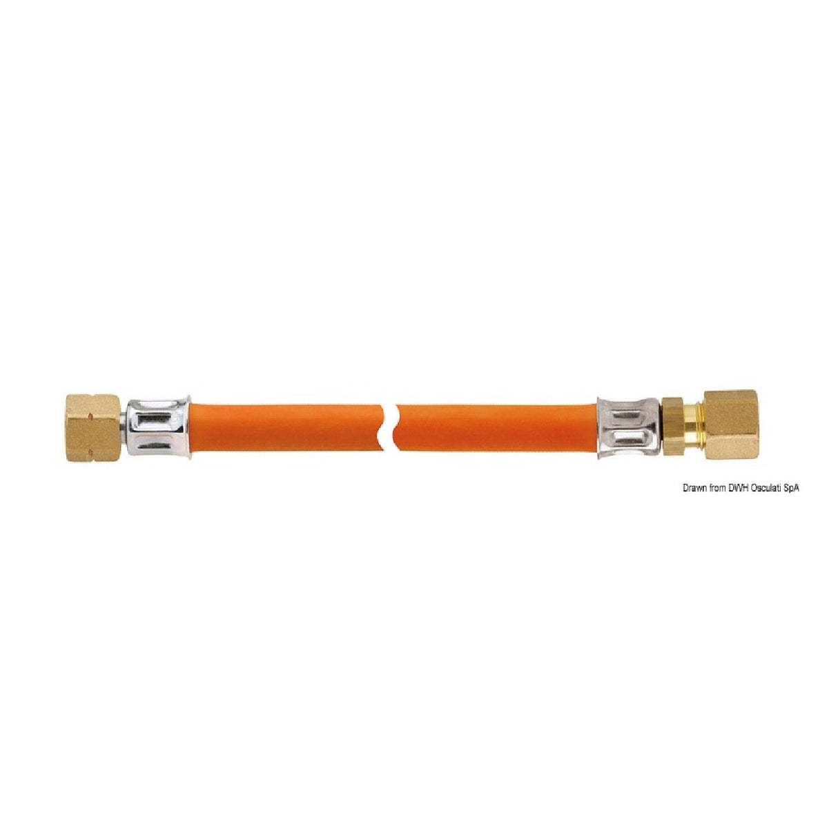 Tubos GOK para sistemas de gas G 1/4 LH x RVS 8