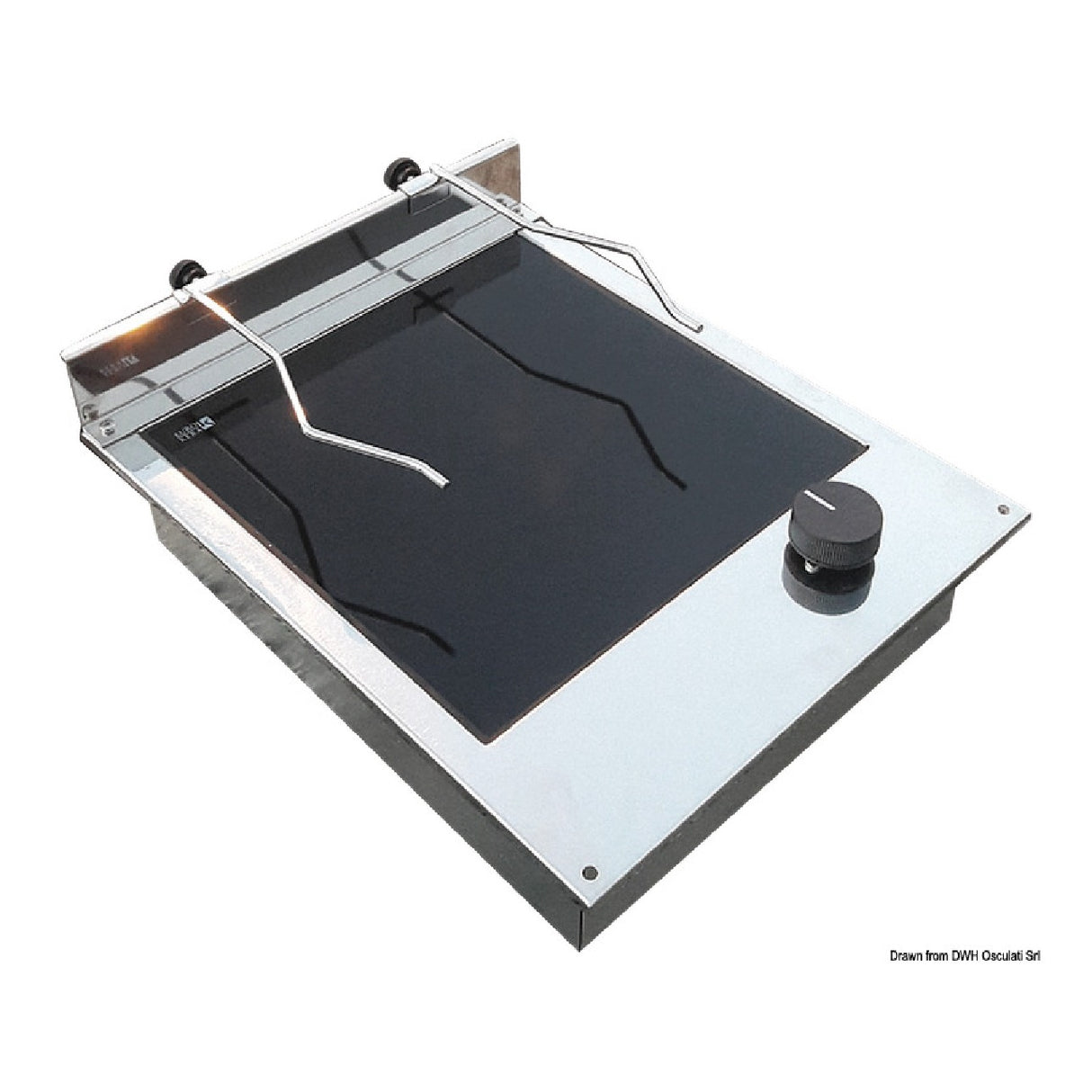 Techimpex 1+1 burner electric glass ceramic hob