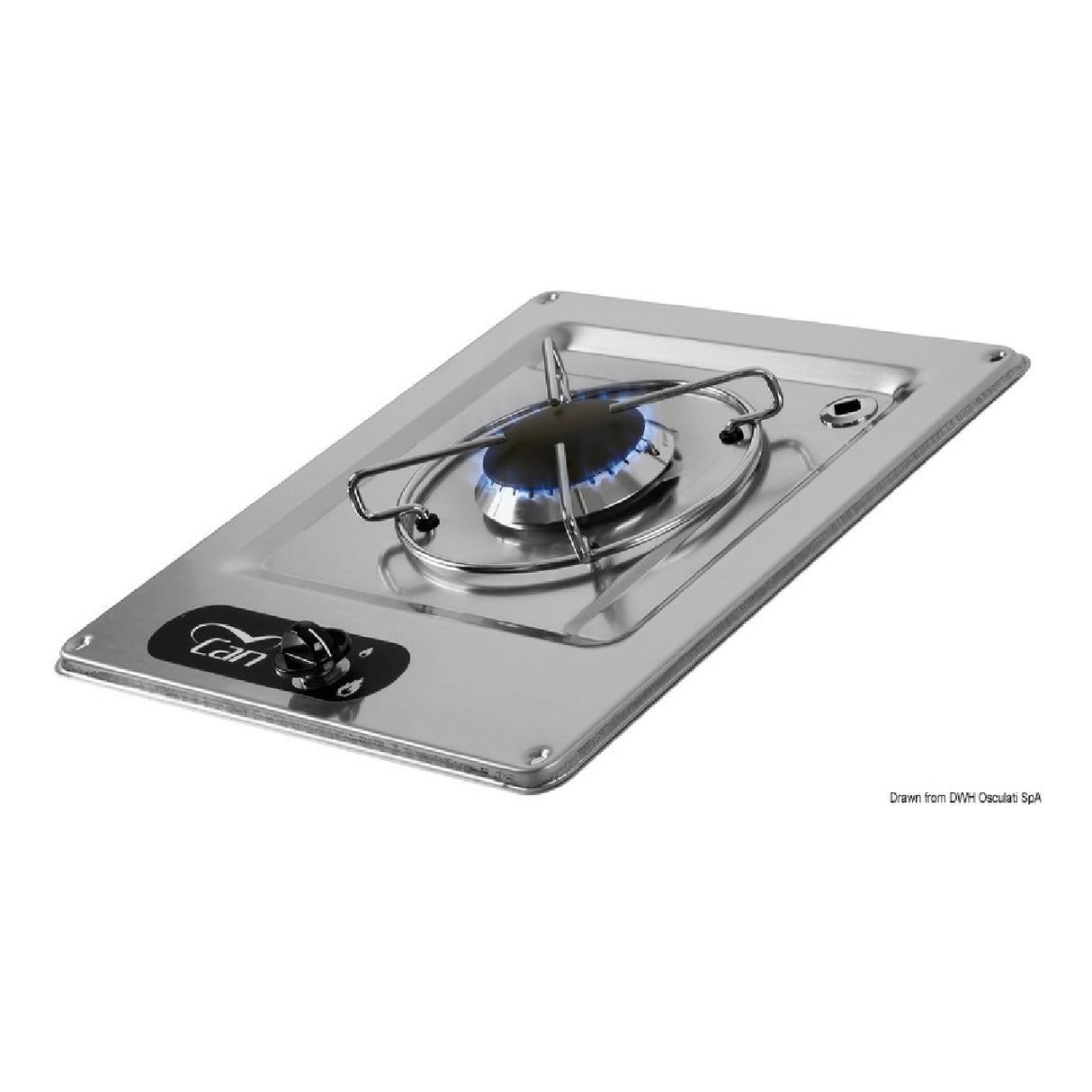 Placa de cocina de acero inoxidable empotrada