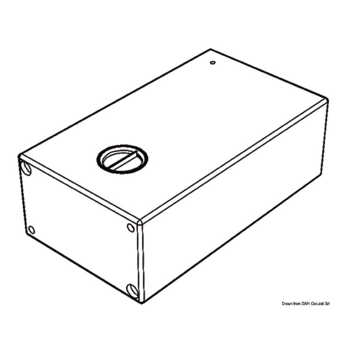 Osculati Rigid polyethylene tank for waste water 50.140.50
