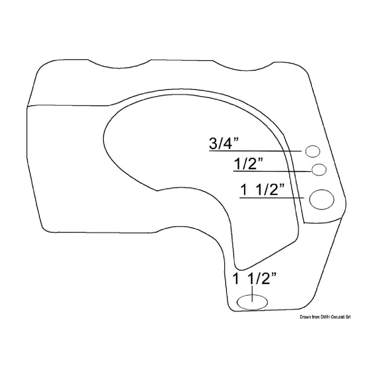 Osculati Tanque universal de recogida de aguas negras 50.144.25