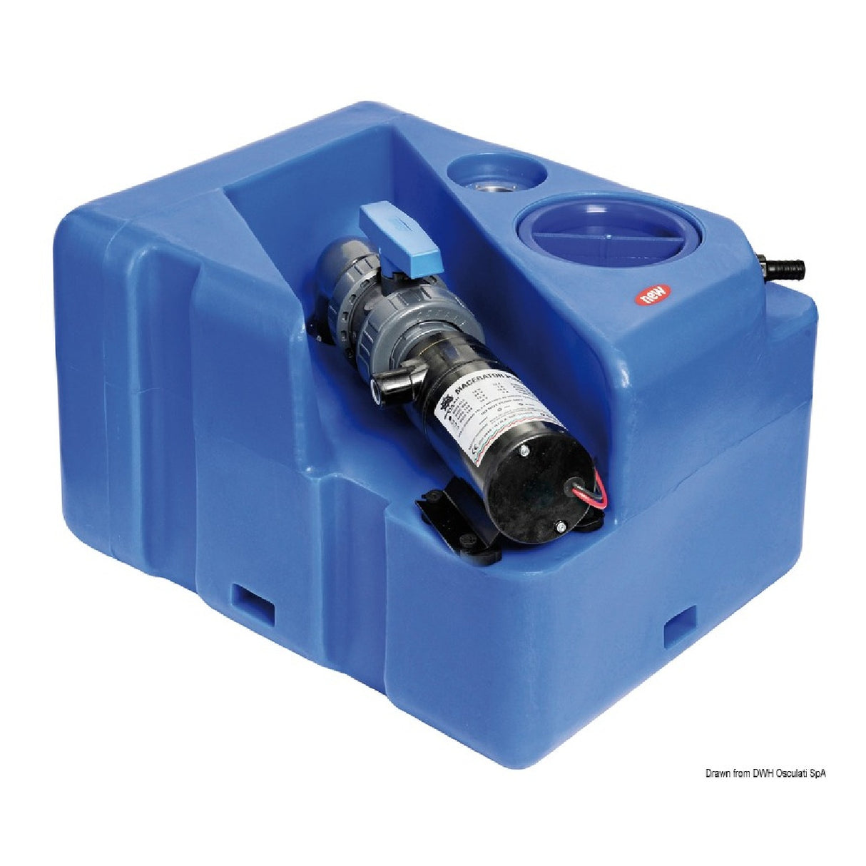 Osculati Waste Water Tank with Horizontal Macerator 50.147.50