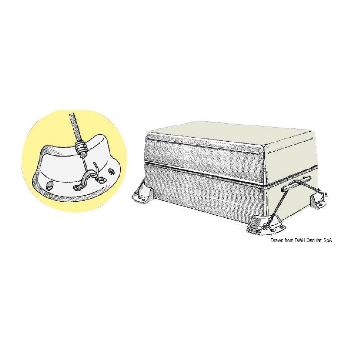 Osculati Sistema di ancoraggio per ghiacciaie 50.156.11